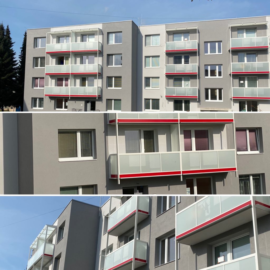 Zateplení fasády a oprava balkonů Letovice